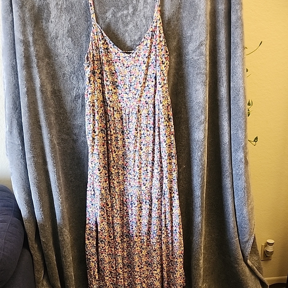 Floral Spaghetti Strap Maxi Dress